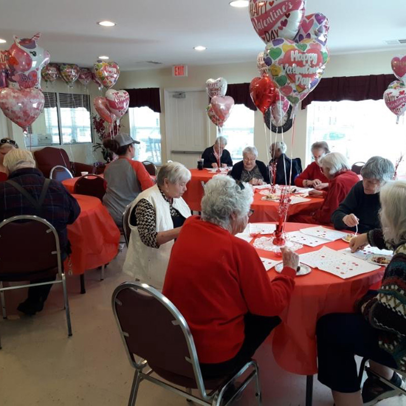 Morrow Chase Apartments Senior Valentine's Day Party